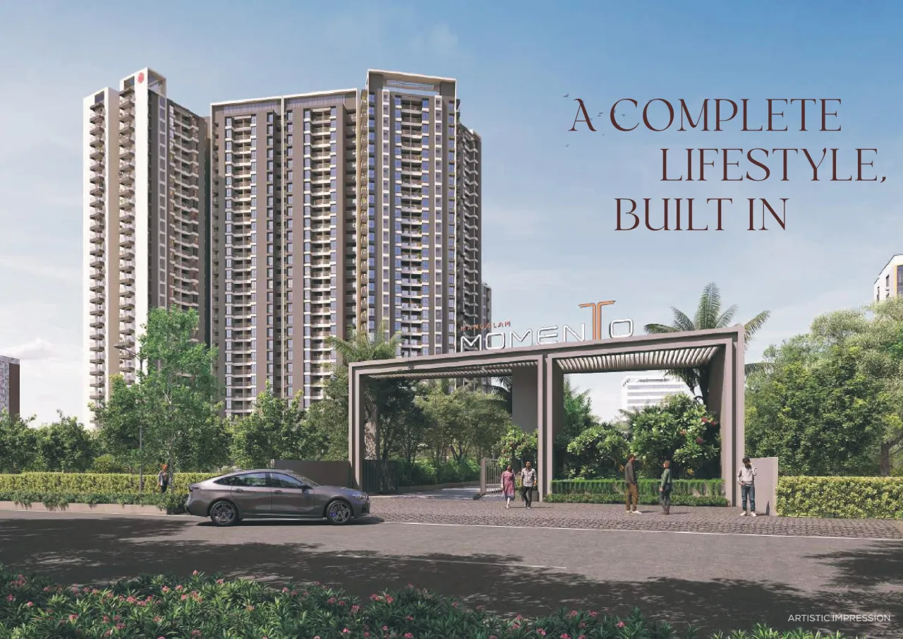 Low-density 2.5-acre site plan with two 29-storey towers at Mangalam Momento, Moshi