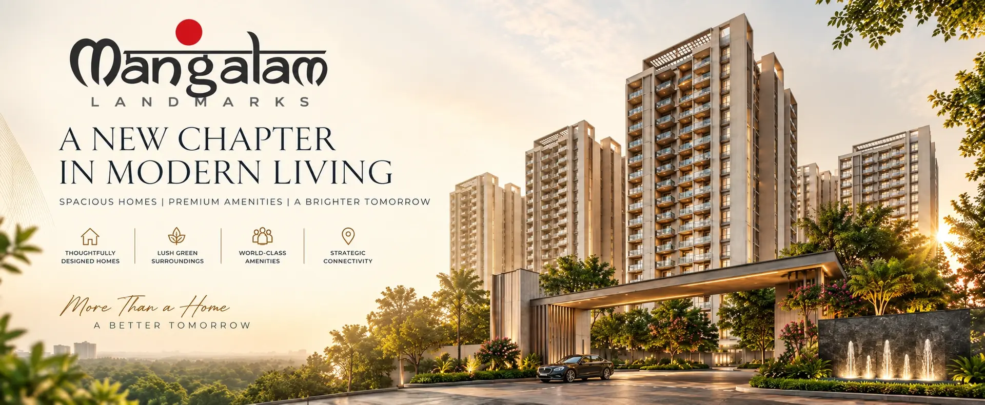 Mangalam Momento twin G+29 towers on Pune-Nashik Highway, Moshi - 2, 2.5, 3 BHK by Mangalam Landmarks